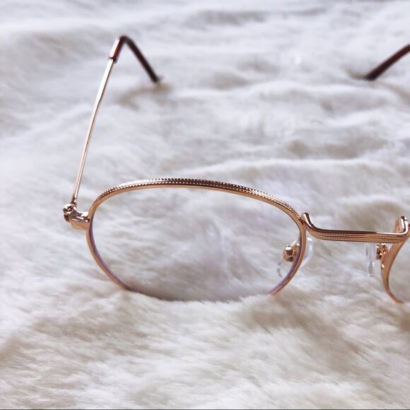 Mai Gold Round Computer Blue Light Glasses - Picture 9 of 9